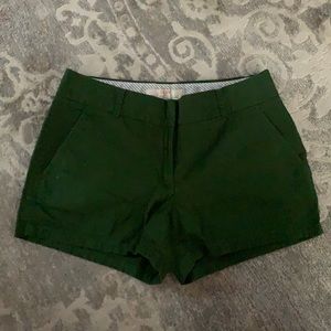 Hunter Green J.Crew Shorts